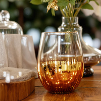 Verre à vin en forme d'œuf soufflé de style nordique personnalisé, verre à vin créatif électroplaqué coloré, verres à vin Cupidon pour fête