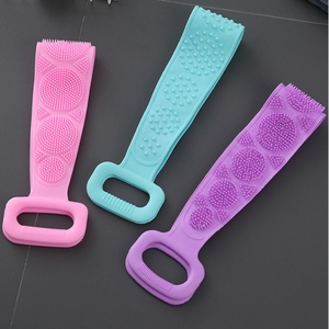 Natural Silicone Bath Scrubber Strong Back <strong>Scrubbing</strong> Long Strip Double-Sided <strong>Body</strong> Brush No Pain <strong>for</strong> <strong>Men</strong> and Women - Product Image 4