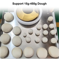 Diviseuse et Bouleuse de Pâte Commerciale en Acier Inoxydable 15-450g, Machine Automatique à Bouler la Pâte, Moteur, Capacité 500kg/h pour