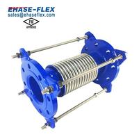 Junta de Expansión Axial de Acero Inoxidable para Tubería Corrugada de Alta Calidad, Aprobada por FM, Superficie Pintada, DN40-DN600