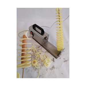 Machine à découper les pommes de terre en spirale électrique professionnelle en acier inoxydable, pour frites bouclées et chips fraîches, modèle Crane Tornado Tower - Product Image 6