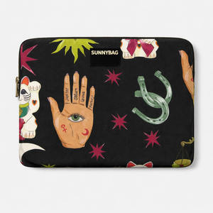 Housse <span class=keywords><strong>d</strong></span>'ordinateur portable personnalisée de 14 pouces, étui pour tablette avec fermeture éclair, pochette de protection en cuir PU pour ordinateur portable - Product Image 1