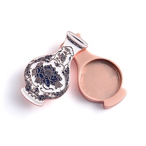 Best Selling Luxury Creative Design Popular Vase Shape Rose Gold <b>Metal</b> Soild Balm Box - Product Image 5