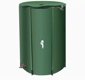 Réservoir de collecte d'eau de pluie automatique en PVC bon marché d'usine 750L 1000L baril de stockage d'eau de pluie pliable portable jardin