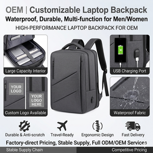 Dual China-Thailand Manufacturing Base Waterproof Multi Function USB Customized Travel Outdoor Office Durable <b>Backpack</b> <b>Laptop</b> - Product Image 2