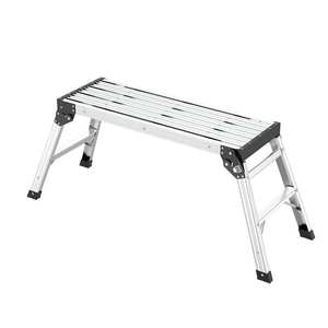 Escada de Trabalho Dobrável em Alumínio com Plataformas para Lavagem de Carros, Escada Dobrável com Degraus - Product Image 6