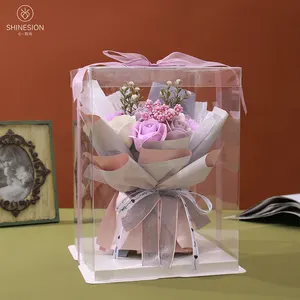 Handgemaakte Populaire Kunstmatige Zeep Bloemen Decoratieve Bloemen Boeket Geschenkdoos Inpakpapier Verjaardagscadeau