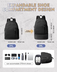 Sac à dos <span class=keywords><strong>de</strong></span> <span class=keywords><strong>sport</strong></span> unisexe léger et imperméable avec compartiment à chaussures, design écologique et durable, sac <span class=keywords><strong>de</strong></span> <span class=keywords><strong>sport</strong></span> à séchage rapide - Product Image 3