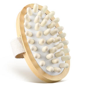 Anti Cellulite Massage gerät Natürlicher Bambus Holz Körper Abnehmen Zirkulation bürste Muskel Relax <span class=keywords><strong>Palm</strong></span> Sauna Spa Bad Massage - Product Image 6