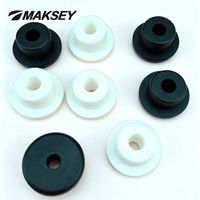 MAKSEY Protection de câble en silicone souple haute élasticité, passe-câble de type T à simple face, joint d'étanchéité à trou rond, joint torique, joint en caoutchouc