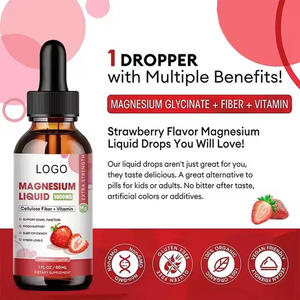 Voedingssupplement Magnesium Vloeistof Druppels Zenuw En Slaap Supplement Magnesium Glycinaat Met Vitamine - Product Image 2