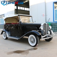 Voiture électrique vintage personnalisable Zhenda Classic Black Retro pour le tourisme, à vendre à bas prix avec 1 an de garantie