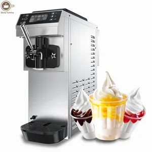 Commercial soft serve ice cream machine coffee shop table top ice cream maker machine