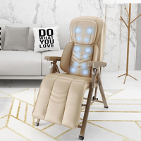 Fauteuil inclinable en cuir PU, personnalisé, relaxant le stress et la relaxation, Massage électrique à trois plis, OEM