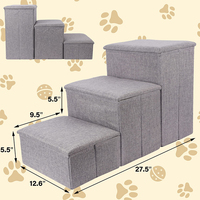Marchepied de chien réglable de haute qualité personnalisé utilisation multi-scènes boîte de rangement pliable escalier pour chien pour lits canapé canapé