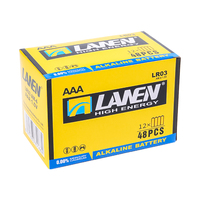 AAA Alkaline 1.5V No.7 baterai 4-Pack Blister & 48-Pack karton AM4/LR03 untuk mainan listrik saluran Tinggi