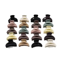 Clips à cheveux miniatures modernes et mignons de couleur Morandi, minimalistes, à motif uni, pinces à mâchoires pour femmes, accessoires de cheveux quotidiens