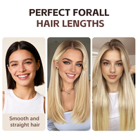 Lisseur de cheveux professionnel en céramique ionique à chauffage rapide avec clip pour un coiffage quotidien rapide, faible MOQ, livraison rapide
