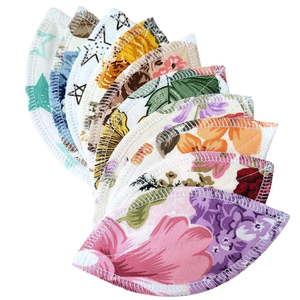 Lot de 20 <span class=keywords><strong>serviettes</strong></span> <span class=keywords><strong>hygiéniques</strong></span> interlabiales en tissu organique, <span class=keywords><strong>serviettes</strong></span> <span class=keywords><strong>hygiéniques</strong></span> menstruelles <span class=keywords><strong>lavables</strong></span> réutilisables, zéro déchet 100% <span class=keywords><strong>coton</strong></span> - Product Image 6