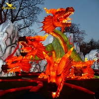 Fabricant de lanternes de festival à grande échelle de conception Lanternes de dragon attrayantes de décoration pour l'événement