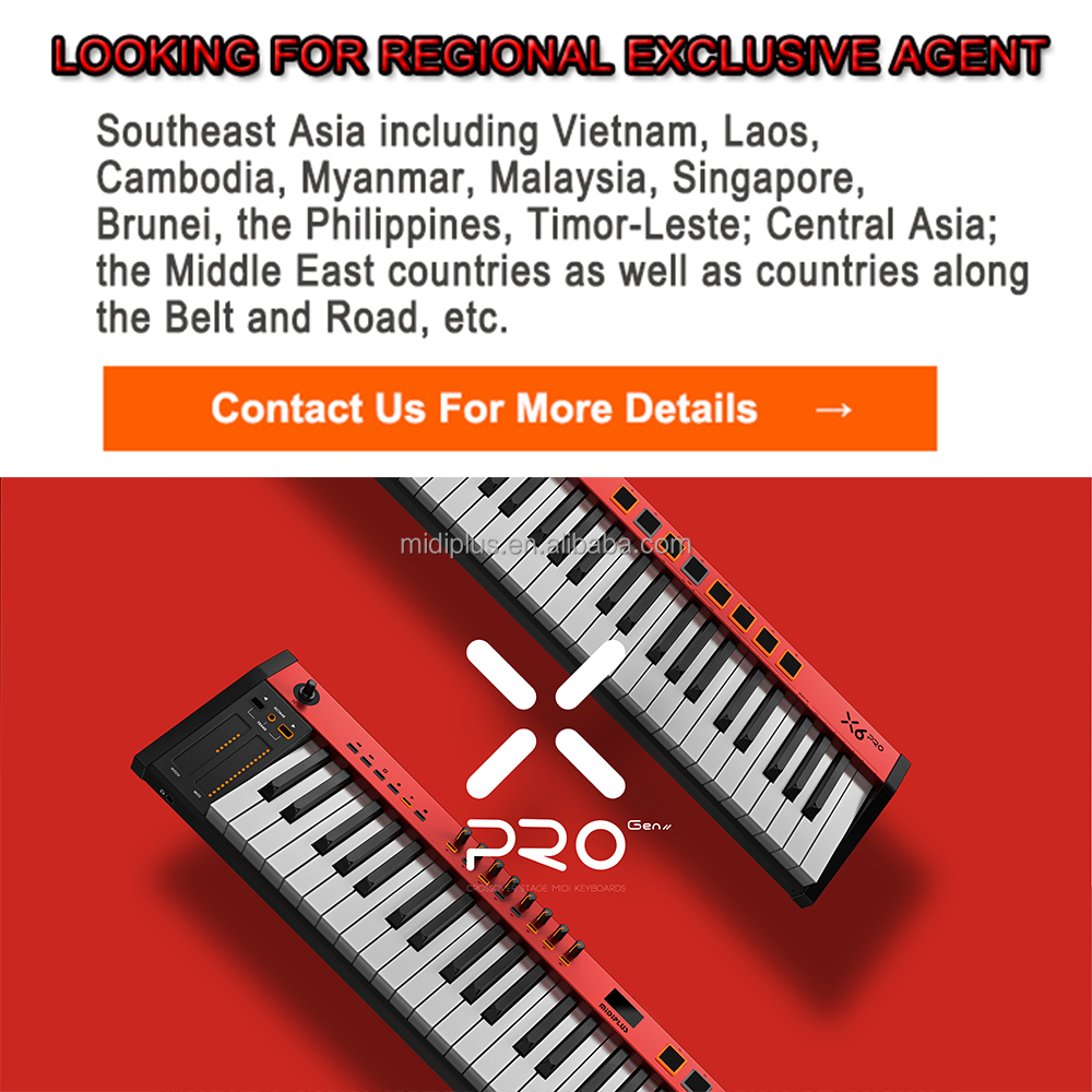 Midiplus X6 PRO II - 61 Key MIDI Keyboard Controller
