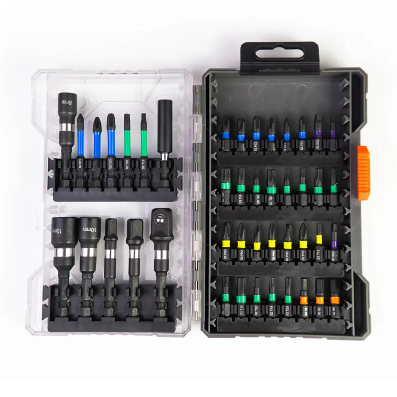 Moretop 31 Pcs Impact Force Heavy Duty Driver Bit Drill Set Impact Screwdriver Bits Socket Set Set