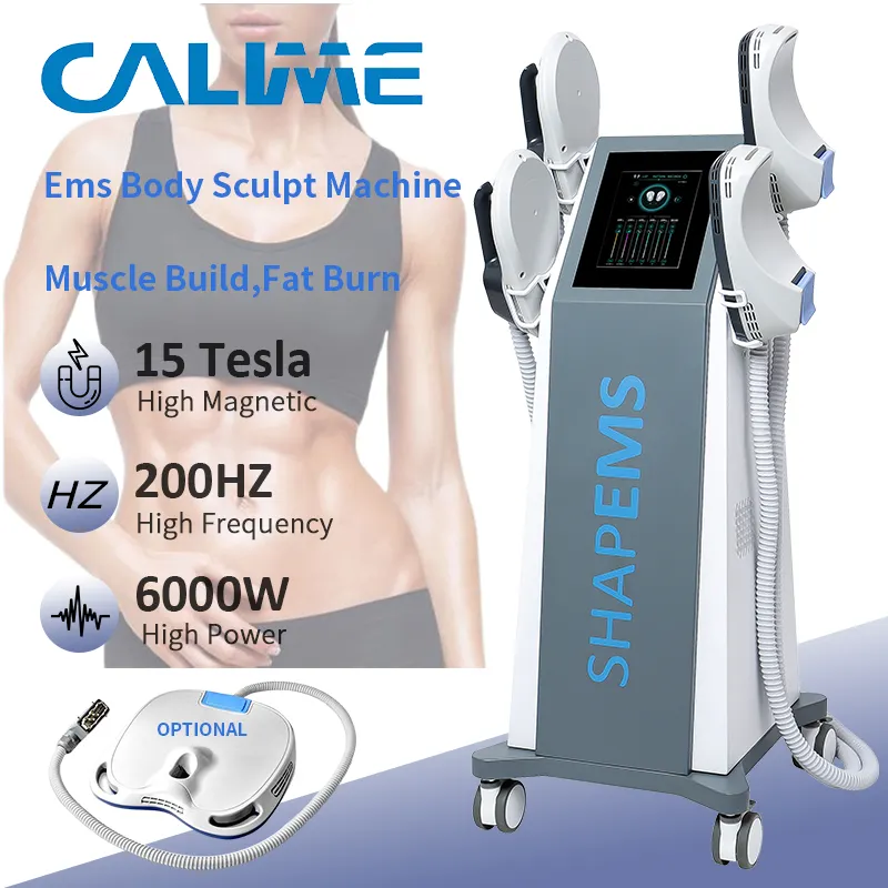 Profesional Ems Rf Slim Machine Muscle Stimulate Build Fat Burn Pérdida de peso 15 Tesla 6000W Body Shape Sculpt Emslim Nova Neo