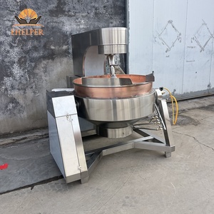 Marmite à confiture en cuivre, pot en cuivre pour la fabrication <span class=keywords><strong>de</strong></span> bonbons - Artisanale, traditionnelle, distribution uniforme <span class=keywords><strong>de</strong></span> la chaleur pour les confiseurs | Bouilloire à sucre en cuivre - Product Image 2