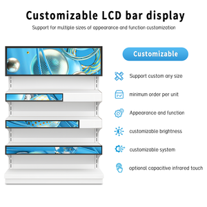 24 inch Màn hình LED quảng cáo xe Màn hình dải màn hình Màn hình cảm ứng siêu rộng kéo dài thanh loại <span class=keywords><strong>LCD</strong></span> hiển thị - Product Image 4