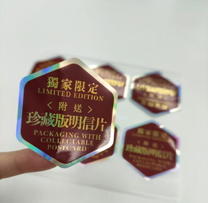 Bán Buôn Layser Ba Chiều Sticker Nửa Keo Tự Dính Dán UV In Nhãn Biểu Tượng Tùy Chỉnh Dán Cho Bao Bì Nhãn - Product Image 3