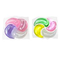 Dosettes de détergent à lessive soluble dans l'eau 4-en-1 capsules de gel de lavage ménager vente en gros de détergent ménage lavage