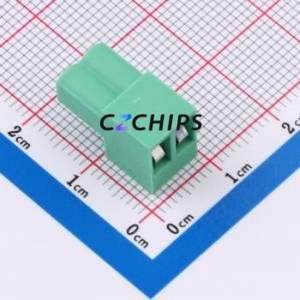 MXHT396K-3.96-02P-GN01-Cu-S-A Plug-in Terminal Block P=3.96mm Connector Plug Screw Fixing 1x2P 3.96mm - Product Image 2