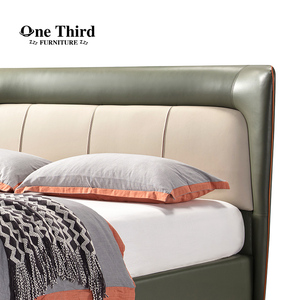 ชุดห้องนอนเตียงนุ่มหุ้มเบาะไม้สไตล์โมเดิร์นหรูหราสำหรับโรงแรม - Product Image 2