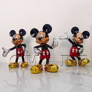 Venta al por mayor: Estatua de <span class=keywords><strong>Mickey</strong></span> de colores cromados para mesa, Escultura Pop Art de <span class=keywords><strong>Minnie</strong></span> para escritorio, Galería de electrochapado, Love <span class=keywords><strong>Mickey</strong></span> - Product Image 3