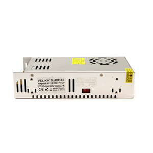 เวลิก้า S-400-60 60V 400W แหล่งจ่ายไฟแบบสวิตชิ่ง AC DC อินพุตเดี่ยวเอาต์พุตเดี่ยวอุปกรณ์ตรวจสอบความปลอดภัยหม้อแปลงไฟฟ้า - Product Image 1