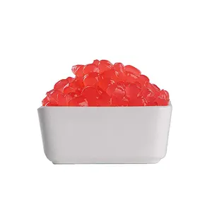 Ready to eat konjak pink color round shape commercial watermelon raspberry 1kg bag crystal jelly boba