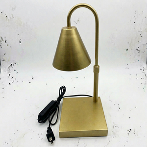 Modern Metal Desk Lamp with Glass Shade Warm White <b>LED</b> <b>Light</b> 3500K for <b>Bedroom</b> AC 110V/220V - Product Image 1