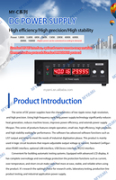 Alimentation de laboratoire programmable haute puissance MYAMi 6V 10V 13.8V 15V 20V 25V 40V 50V 100V 250V 1000V, redresseur AC/DC réglable