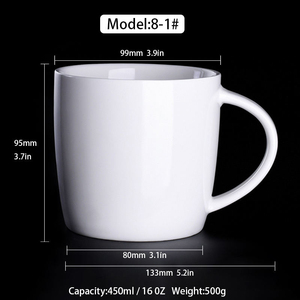 ModernQiu - Juego de Tazas de Leche de Cerámica Personalizadas al por Mayor, Taza de Café Sublimable para Promoción - Product Image 6