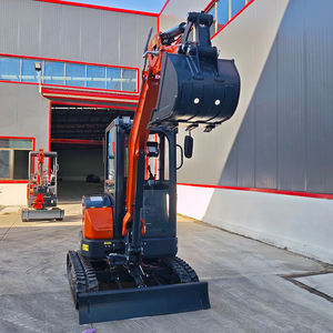 Бесплатная Доставка 1 тонна 2 тонны мини-экскаватор гусеничное оборудование с дизельным двигателем KUBOTA небольшой экскаватор Bagger Pelle домашнего использования - Product Image 6