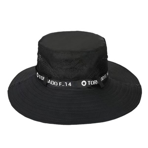 Chapeau de soleil unisexe d'été pour la pêche, décontracté, pour le cyclisme, le pêcheur, à large bord, pliable, en maille, 100 % polyester - Product Image 4