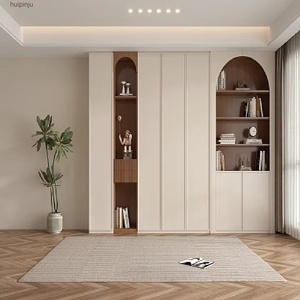 Armoire de rangement moderne personnalisée avec penderie pliante en forme de U Armoire de <span class=keywords><strong>vestiaire</strong></span> de couleur vive Meubles pour chambre à coucher Villa - Product Image 2