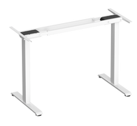 Cadre de bureau électrique ergonomique réglable en hauteur à moteur unique, idéal pour le travail assis-debout – Super économique