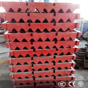 Crusher Casting Wear Resistance OEM Available High Manganese Steel Jaw Plate - Product Image 2