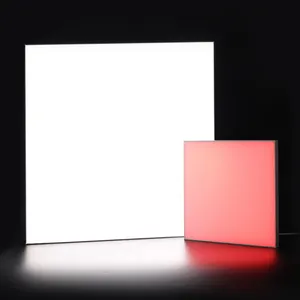 Indoor Flat Smart Suaquare Menerangi 18W 24W 60X60 Lampu Panel 600X600 RGB LED Lampu Panel