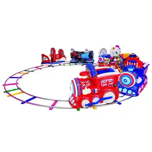 공장 전문 사용자 정의 트랙 기차 동전 운영 아동 카니발 놀이기구 장난감 실내 야외
