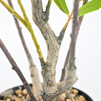Plante artificielle de palmier Mahonia Premium Fortune's en pot pour la décoration d'hôtels, mariages, Noël, espaces commerciaux et salons