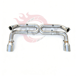 ท่อไอเสีย Vortex SS304 Performance Exhaust X-Pipe สำหรับ Porsche 997.2 Carrera 3.6 3.8 ปี 2008-2012 ท่อเก็บเสียงกลางแบบบายพาสสำหรับรถแข่ง - Product Image 1