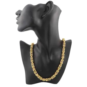 wholesale hiphop style Fashion jewellery 18k gold plated necklace jewelry men women necklaces