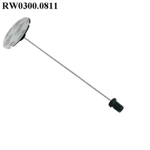 RuiWor RW03000811 Anti theft steel cable wire thread with Circular Sticky Flexible ABS Plate and Flat head Screw M6